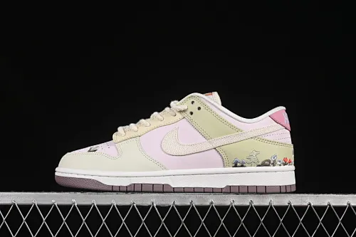 All categories Nk SB Dunk series Nk SB Dunk Low low-top sneakers Nike Dunk Low "Mushroom" floral theme low-top casual sneakers IB8876-661